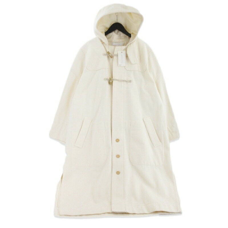 樂天商城 - 【中古】ASEEDONCLOUD アシードンクラウド ロングコート 192105 ダッフルコート Peasant Melton Mother's Coat オフホワイト M メンズ 99000686