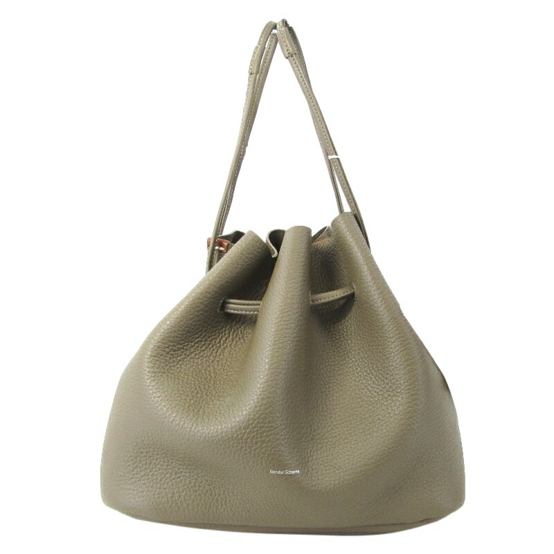 樂天商城 - 【中古】未使用 Hender Scheme エンダースキーマ bucket bag yv-b-bkb バケットバッグ シュリンクレザー 巾着 ハンドバッグ taupeバッグ 鞄 61005237