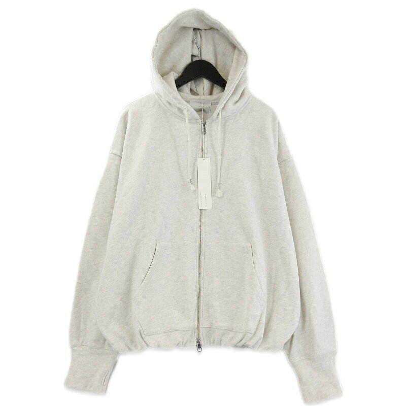 樂天商城 - 【中古】未使用 arenotis アーノッティーズ ジップパーカー FW25PK-01 ヘビーウェイトギャザー Heavyweight Gathered Hem グレー 2Zip-Up Hoodieメンズ 71015426