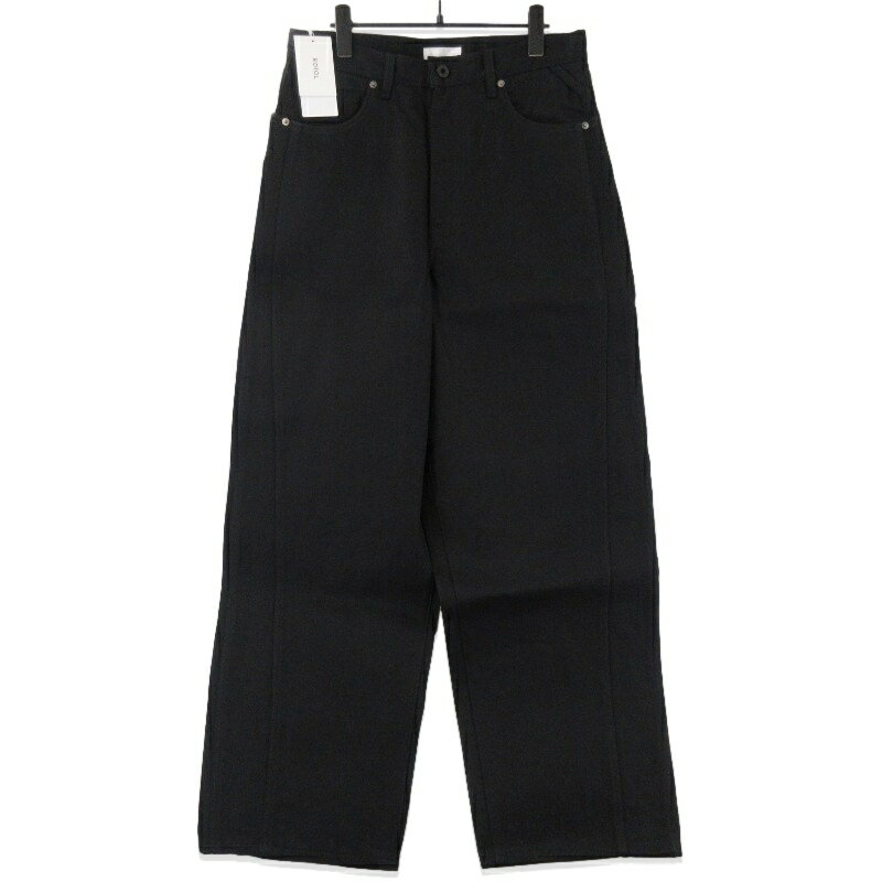 樂天商城 - 【中古】未使用 ROTOL ロトル TRIPLE SEAMS 6P DENIM WIDE R25AWPEM08 デニムパンツ ワイド 日本製 ブラック 黒 2メンズ 71015434