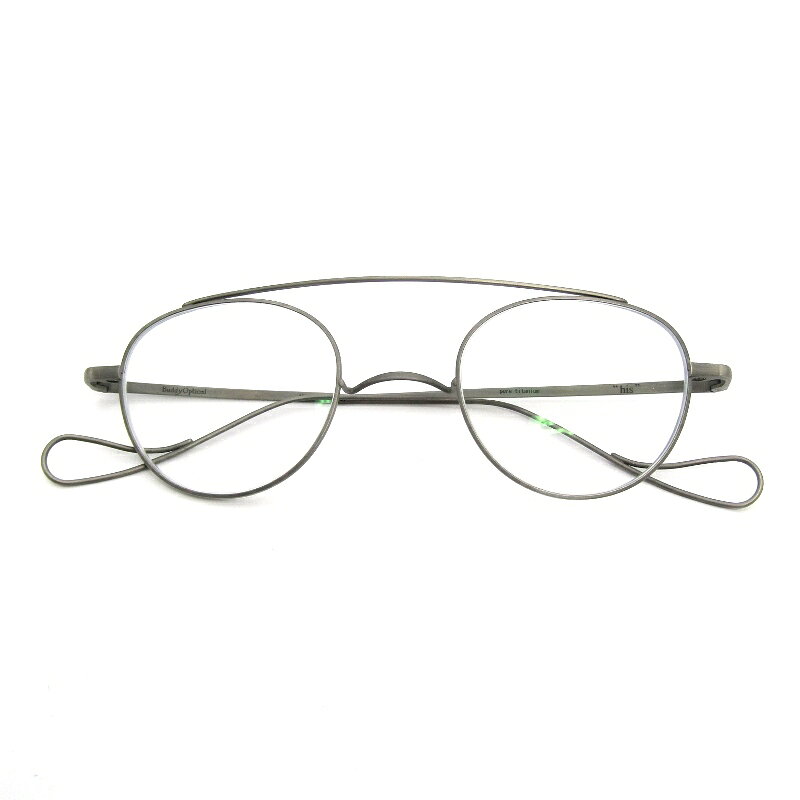 樂天商城 - 【中古】美品 Buddy Optical バディオプティカル メガネフレーム his 度入り 日本製 ヒズ ボストン titan shearing チタンシャーリングツーブリッジ 一山ブリッジ メタル メガネ 眼鏡 サングラス 54000735