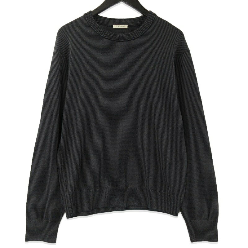 樂天商城 - 【中古】HEUGN ユーゲン 長袖Tシャツ CUT006 Roger Boarder Wool T L/S ブラック 黒 1メンズ 71015456