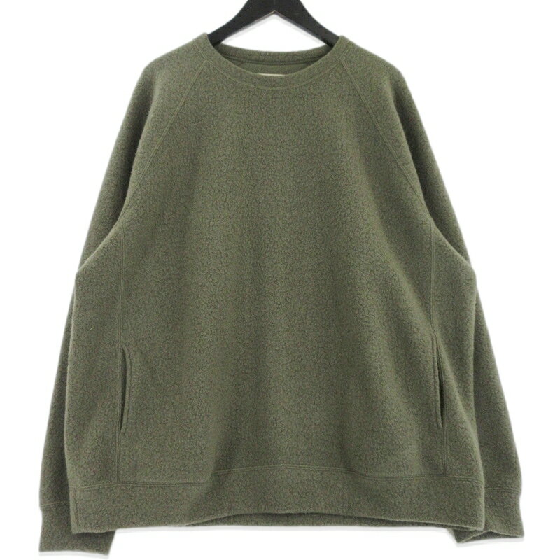 Rakuten - 【中古】美品 GOLD ゴールド スウェットシャツ GL69234 WOOL SUPER 140's FLEECE RAGLAN CREW NECK SHIRT ラグラン グリーン L フリース 東洋 ポリエステル メンズ 99000723