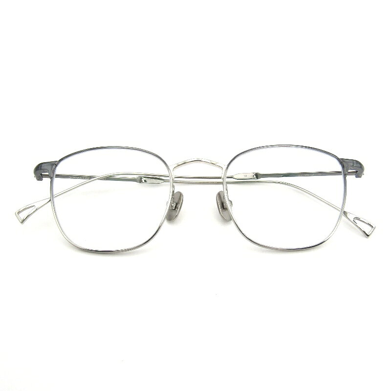 樂天商城 - 【中古】美品 金子眼鏡 × ISSEY MIYAKE EYES イッセイミヤケ カネコガンキョウ メガネフレーム WELLINGTON III SI ガンメタル/シルバー日本製 ウェリントン3 WEL-III メタル メガネ 眼鏡 サングラス 54000747