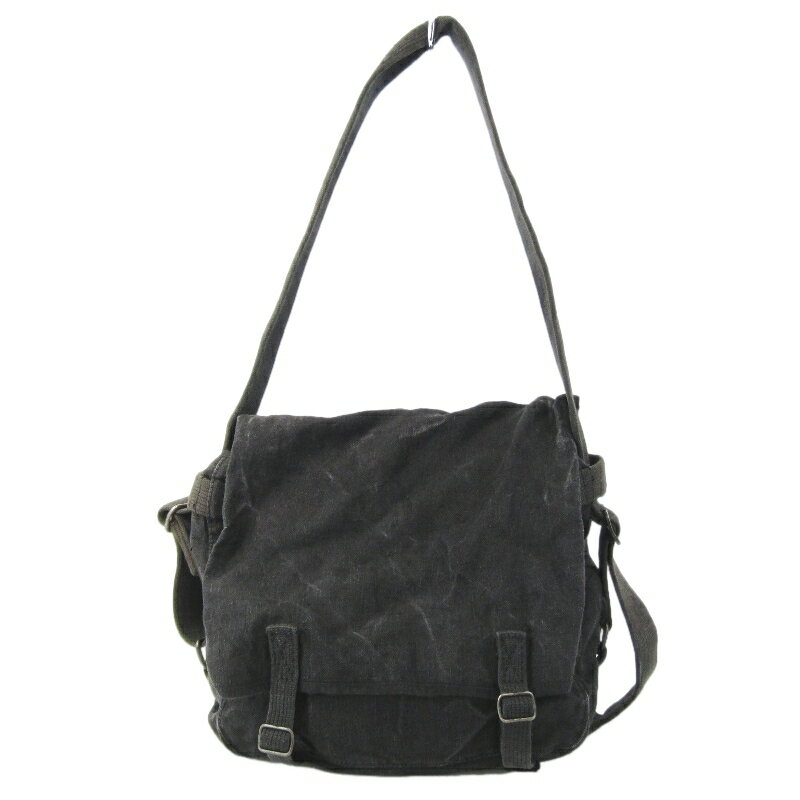 樂天商城 - 【中古】French Army フランス軍 ショルダーバッグ Linen Canvas 黒染め TTA リネンキャンバス ブラック 黒バッグ 鞄 61005259