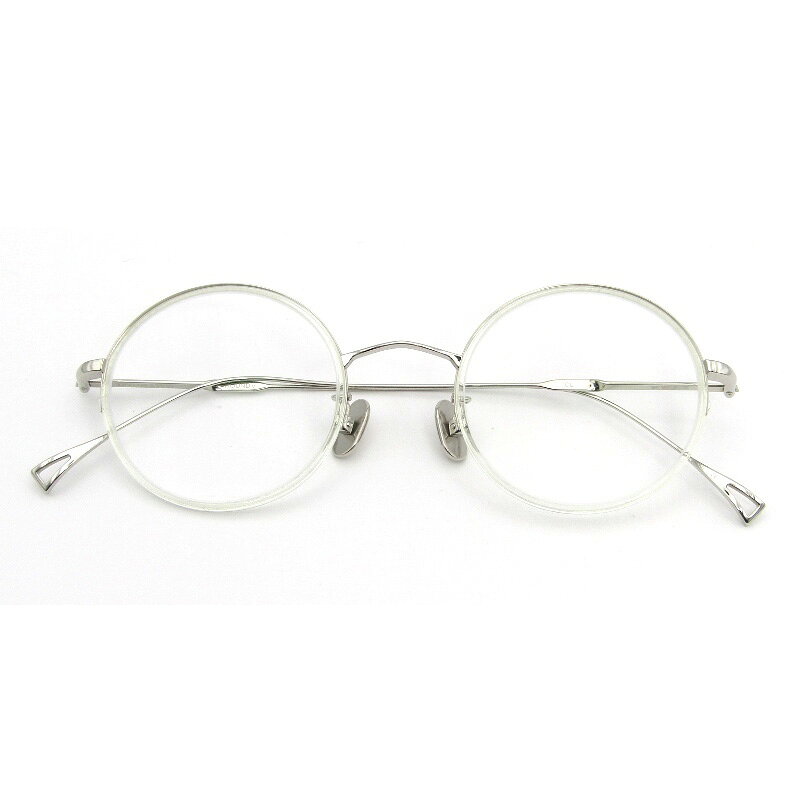 樂天商城 - 【中古】美品 金子眼鏡 × ISSEY MIYAKE イッセイミヤケ カネコガンキョウ メガネフレーム ROUND-V 日本製 CL クリア/シルバーラウンド5 ワッパ ウィンザーリム メガネ 眼鏡 サングラス 54000757