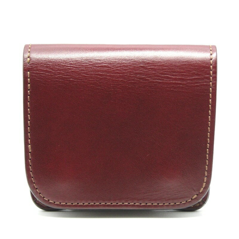 樂天商城 - 【中古】WILDSWANS ワイルドスワンズ ミニ財布 イングリッシュブライドル CASA 二つ折り 日本製 バーガンディ 61005281