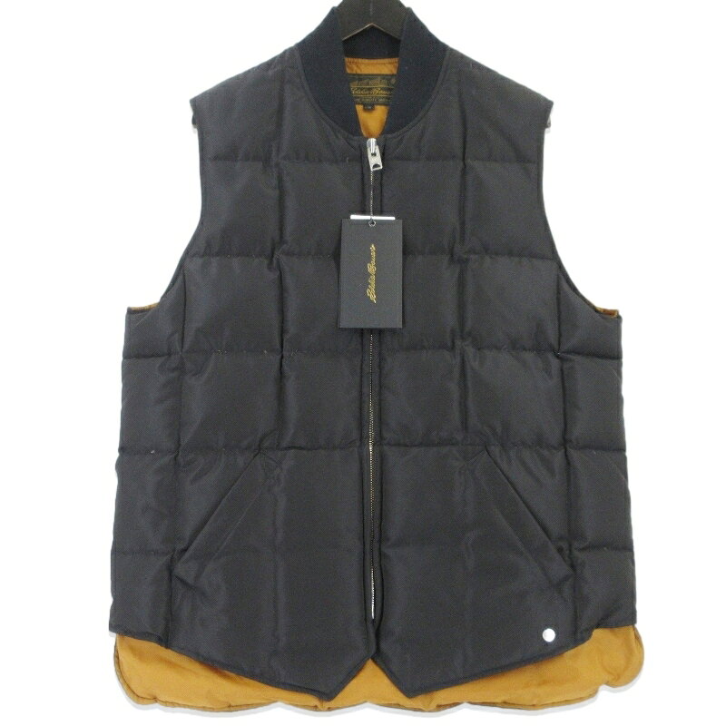 樂天商城 - 【中古】Eddie Bauer エディーバウアー カナディアンベスト EB0102-M1005 ダウンジャケット ブラック 黒 M メンズ 99000759