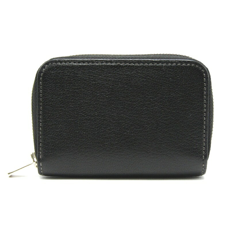 【中古】美品 WILDSWANS ワイルドスワンズ 小銭入れ LAFARO ジュリアンゴート コインケース ラファロ ラウンドファスナー ブラック 黒レザー61005280