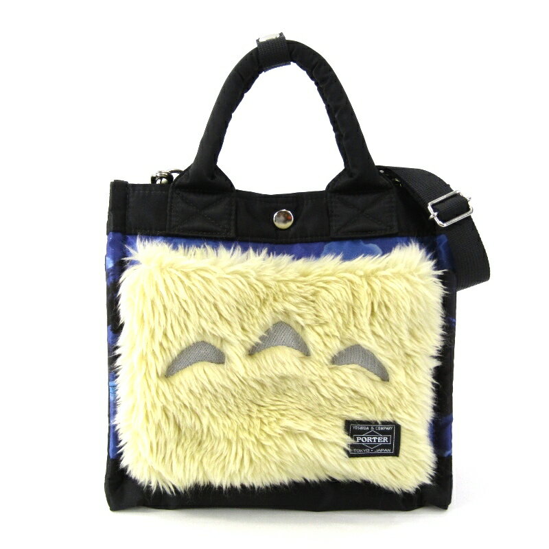 Rakuten - 【中古】美品 PORTER ポーター ショルダーバッグS となりのトトロ 381-27833 2WAY TOTE BAG(S) スタジオジブリ ブラック 黒 ショルダーバッグ ハンドバッグ バッグ 鞄 47000020