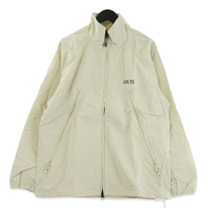 未使用 ＆MOSS アンドモス STRETCH ZIP JACKET MU001-035 ストレッチジップジャケット ベージュ 3 メンズ 70017621