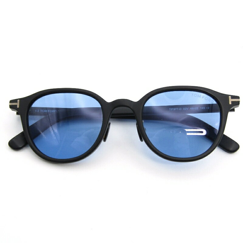 樂天商城 - 【中古】TOM FORD トムフォード サングラス TF977-D イタリア製 ボスリントン 日本企画 02V マットブラック/マットゴールドボストン/ウェリントン ブルー メガネ 眼鏡 サングラス 54000792