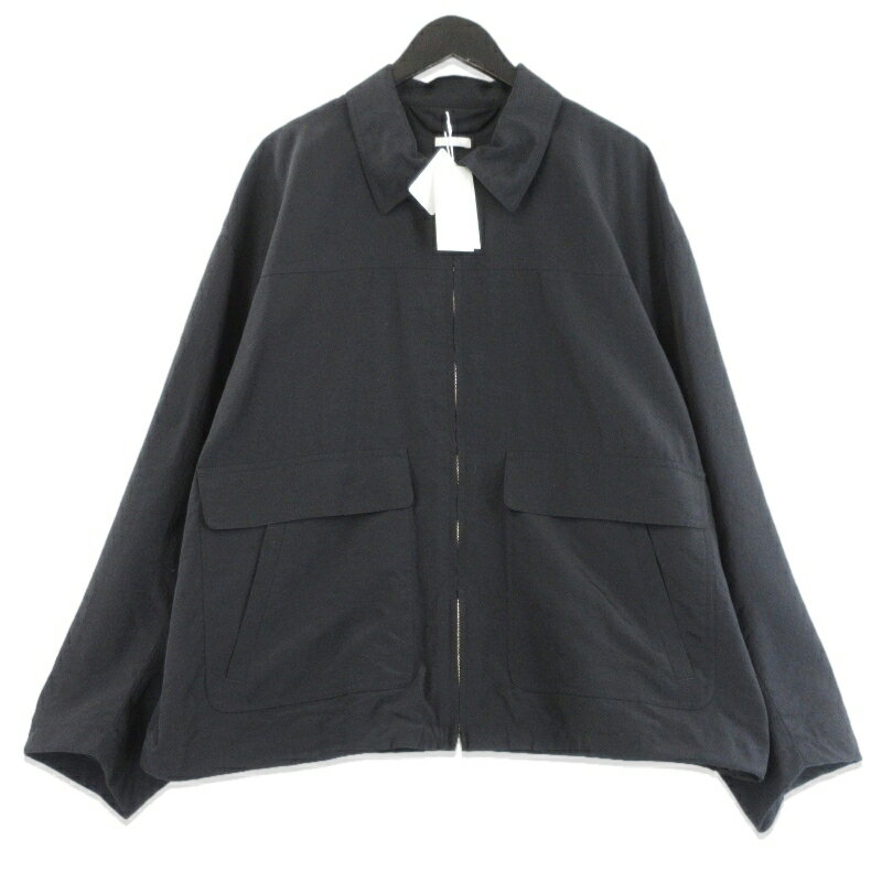 Rakuten - 【中古】未使用 Blanc YM ブランワイエム Salt Shrink Cupro Work JKT BL-26S-SSCWJ ワークジャケット ナイロンタフタ 日本製 Black M メンズ 70017633