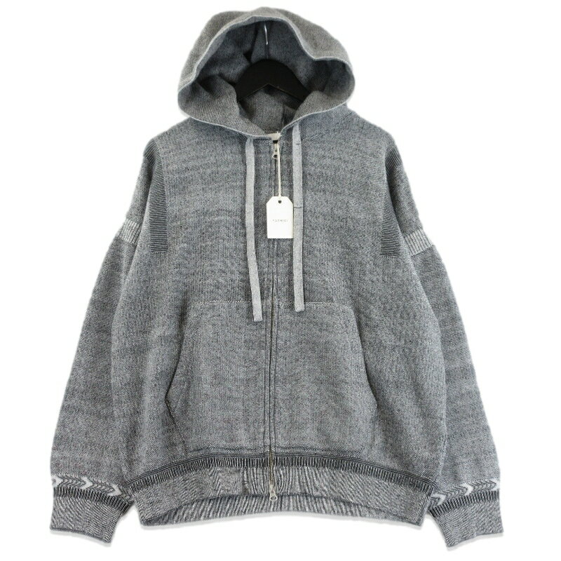 樂天商城 - 【中古】未使用 YASHIKI ヤシキ Senshun Zip Hoodie YSK-26SS-KN01 ジップパーカー 浅春ジップフーディー コットン 日本製 MIX-GRAY 1 メンズ 70017636