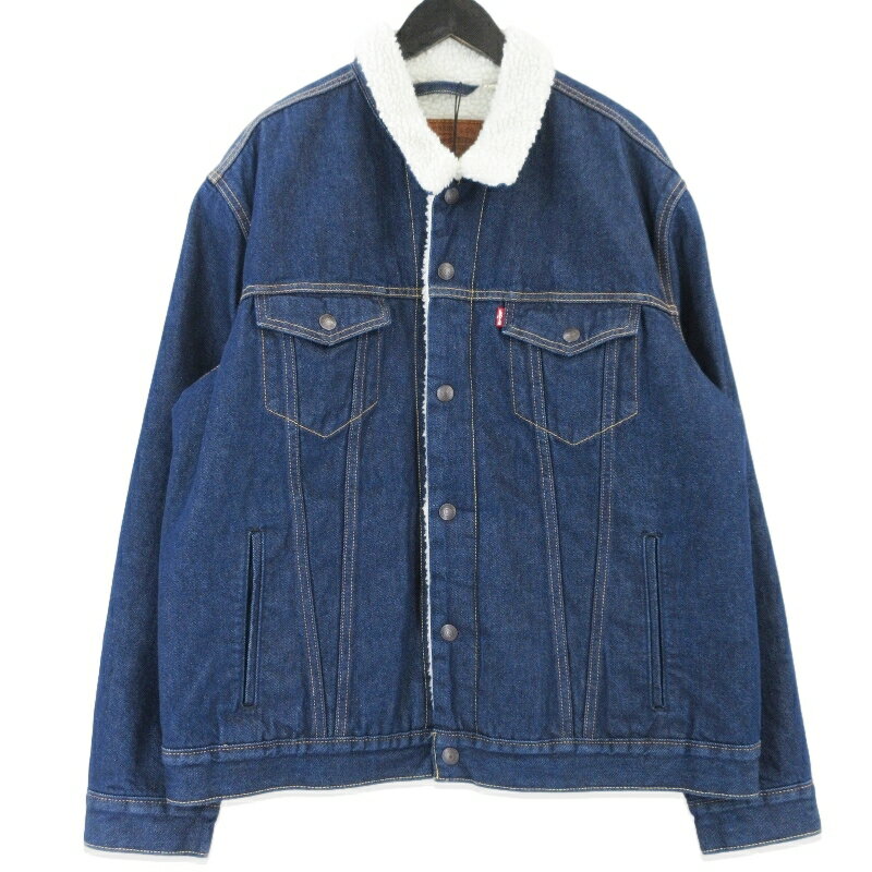 【中古】未使用 Levi's リーバイス デニムジャケット PC9-16365-0084 TYPE 3 シェルパ トラッカージャケット インディゴ XL メンズ 99000792