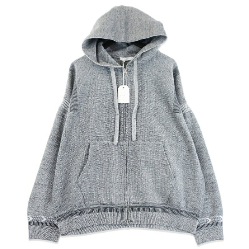 乐天商城 - 【中古】未使用 YASHIKI ヤシキ Senshun Zip Hoodie YSK-26SS-KN01 浅春ジップフーディー ジップパーカー 日本製 MIX-GRAY 2 メンズ 70017645