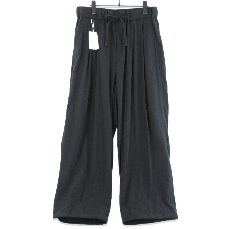 Rakuten - 【中古】未使用 Blanc YM ブランワイエム Salt Shrink Cupro Browsing Pants BL-26S-SSCBP イージーパンツ ナイロンタフタ Black M 日本製 メンズ 70017665