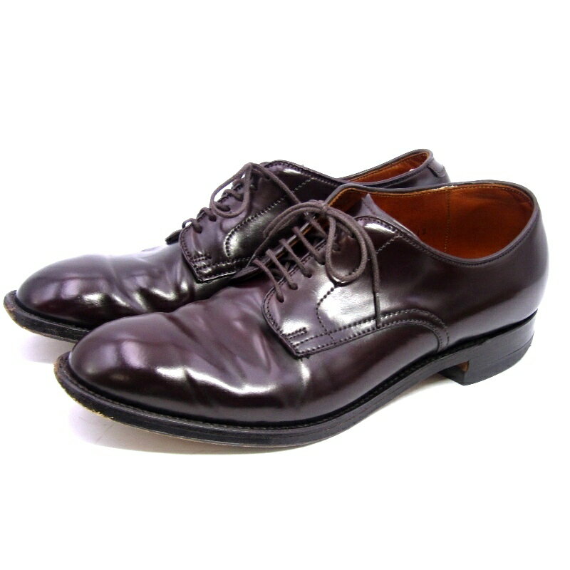 ⭐︎超破格⭐︎ Alden US8 1/2D モディファイドラスト プレーントゥ ⭐︎超破格⭐︎ Alden US8 1/2D モディファイドラスト プレーントゥ