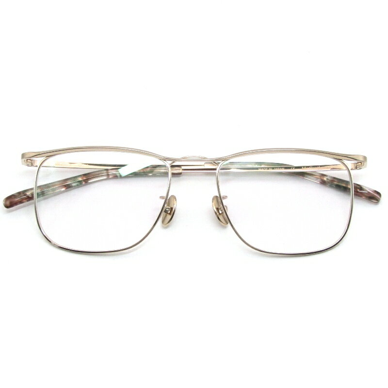 Rakuten - 【中古】未使用 Mr.Gentleman EYEWEAR ミスタージェントルマン メガネフレーム MAVERICK 日本製 マーベリック ウェリントン A Goldツインブリッジ メタル メガネ 眼鏡 サングラス 61005407
