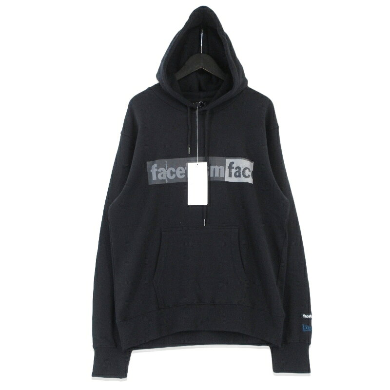 Rakuten - 【中古】未使用 FACETASM ファセッタズム NEWERA HOODIE MYK-SW-05 プルオーバーパーカー プリント ブラック 黒 L メンズ 99000850