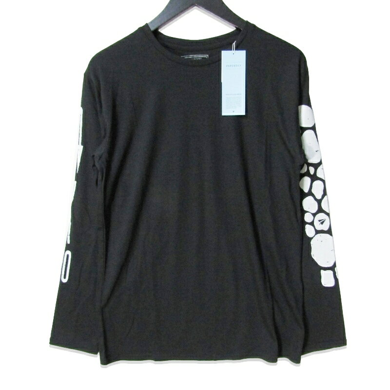 樂天商城 - 【中古】未使用 PaperSky ペーパースカイ Merino Multi LS T-shirt PS231317 長袖Tシャツ メリノマルチ グラフィックプリント Black Lウール ポリエステルメンズ 27113533