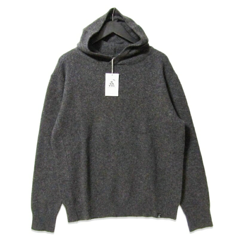 乐天商城 - 【中古】未使用 STATIC スタティック YAK Pullover 103000 ヤク ニット フーディ プルオーバーパーカー Carbon Mメンズ 27113542