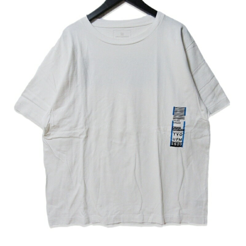 Rakuten - 【中古】uniform experiment ユニフォームエクスペリメント 半袖Tシャツ UE-200024 BAGGAGE TAG WIDE TEE コットン ホワイト 白 Sプリント 日本製メンズ 27113560