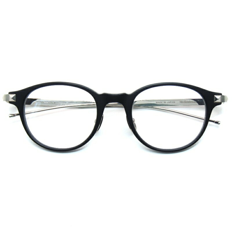 COACH - 【中古】未使用 Mr.Gentleman EYEWEAR ミスタージェントルマン メガネフレーム STING 日本製 スティング B Matte Black/Silverボスリントン スタッズテンプル コンビ ボストン/ウェリントン メガネ 眼鏡 サングラス 61005428