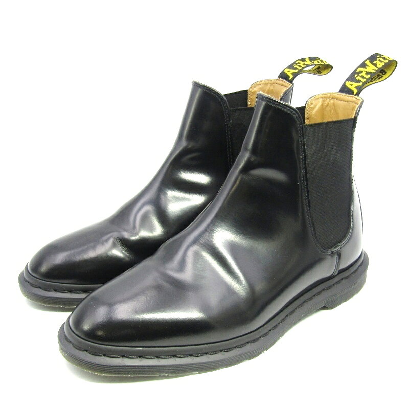【中古品】【メンズ】 Dr.Martens ドクターマーチン × YOHJI YAMAMOTO ヨウジヤマモト 別注 コラボ FRONT ZIP 10EYE BOOT フロントジップ 10ホールブーツ 靴 164-250404-yk-19-tag サイズ：EU43 カラー：ブラック 万代Net店