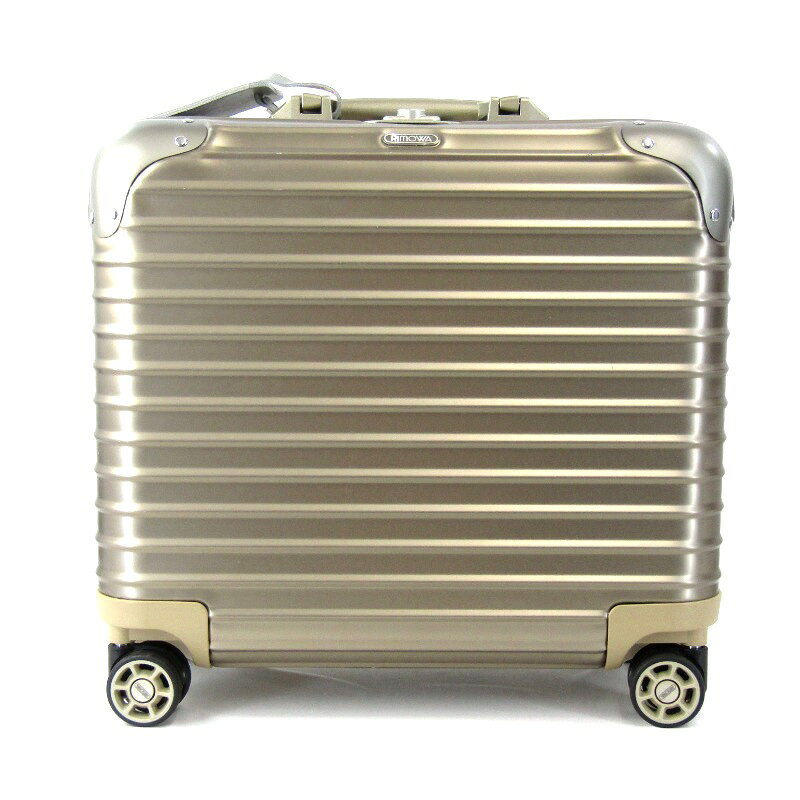 【中古】RIMOWA リモワ トパーズ ビジネス チタニウム 92340034 4輪 26L TOP ...