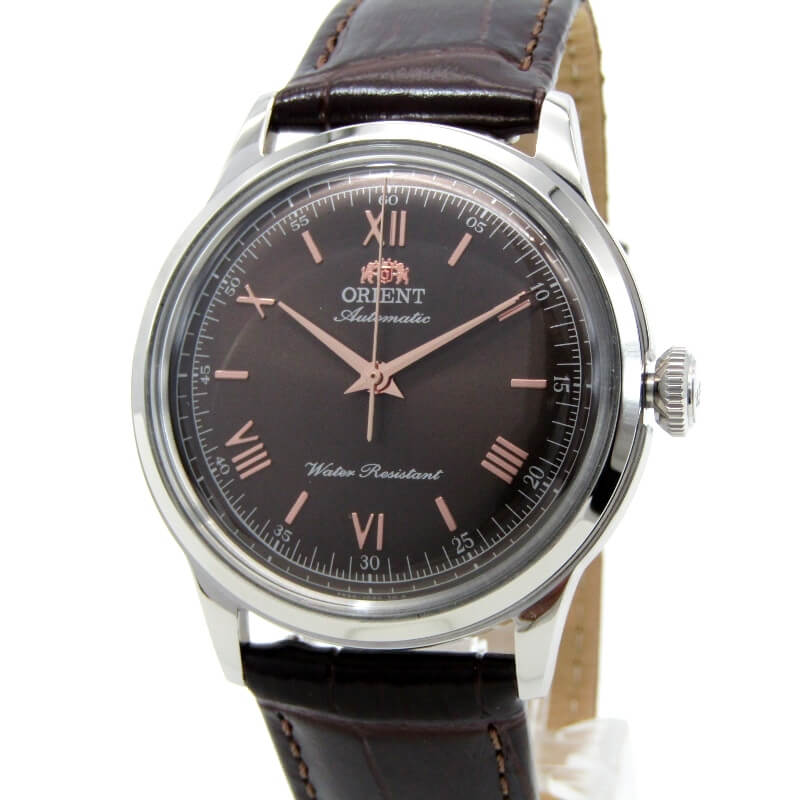 乐天商城 - 【中古】ORIENT オリエント Classic Bambino RN-BB0004Y 自動巻き F652-UAA0 クラシック バンビーノ 38mm レザー アナログ ブラウン 腕時計 28012451