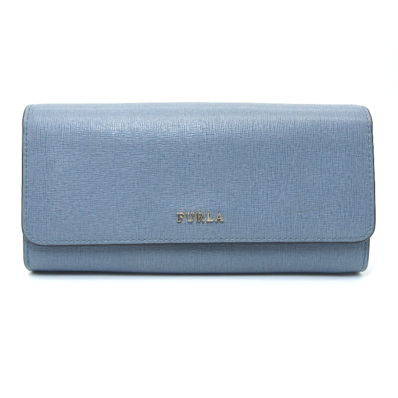 新品未使用　FURLA バビロン　ライトブルー　レザー FURLA（フルラ） 特価 財布 レディース 長財布 バビロン ラウンド