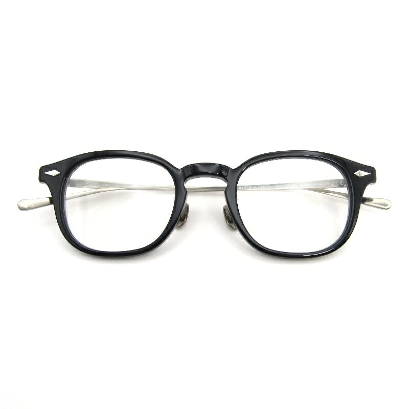 【中古】未使用 NOCHINO OPTICAL ノチノオプティカル サングラス JIFUSAN ＃1 日本製 ジフサン 調光 コンビ ボスリントン GLOSS BLACK鯖江産 ボストン/ウェリントン CLEAR to GREY メガネ 眼鏡 サングラス 54000867