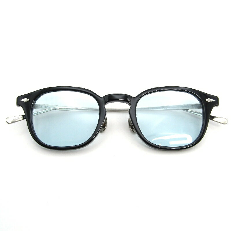 未使用 NOCHINO OPTICAL ノチノオプティカル サングラス JIFUSAN ＃6 日本製 ジフサン 調光 コンビ ボスリントン GLOSS BLACK鯖江産 ボストン/ウェリントン BLUE GREY to D.GREY メガネ 眼鏡 サングラス 54000869