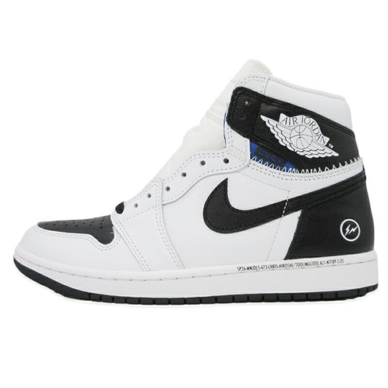 未使用 Fragment Design × UNION × NIKE ナイキ 26cm AIR JORDAN 1 RETRO HIGH OG II7282-100 エアジョーダン1 レトロハイ 白 オージー スペシャル フラグメントデザイン ユニオン WHITE/BLACK スニーカー 99000876