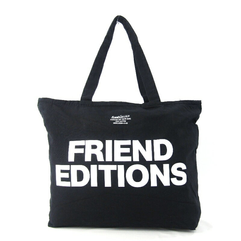 Other - 【中古】未使用 FreshService フレッシュサービス FRIEND EDITIONS CANVAS ZIP TOTE BAG FSP261-90091FE フレンド BLACK エディションズ トートバッグ バッグ 鞄 47000067