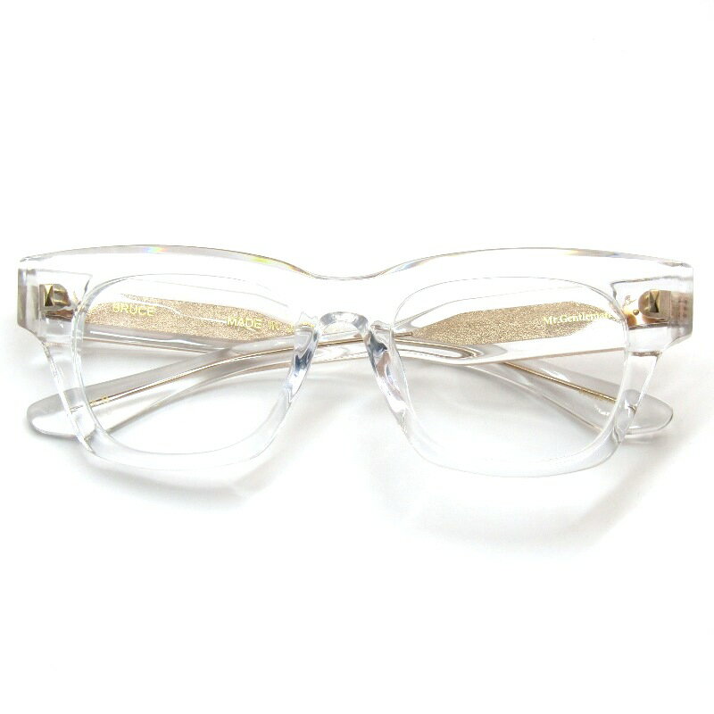 Rakuten - 【中古】未使用 Mr.Gentleman EYEWEAR ミスタージェントルマン メガネフレーム BRUCE 日本製 ブルース ウェリントン B Clear メガネ 眼鏡 サングラス 61005457