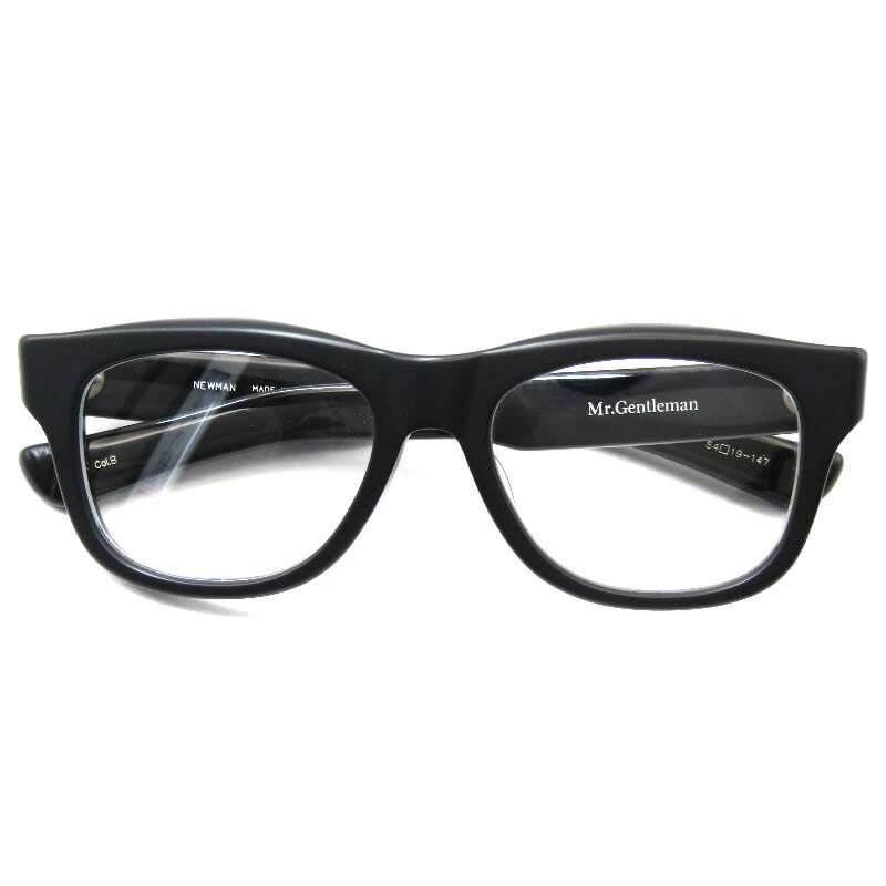 Rakuten - 【中古】未使用 Mr.Gentleman EYEWEAR ミスタージェントルマン メガネフレーム NEWMAN 日本製 ニューマン ウェリントン B Matte Black メガネ 眼鏡 サングラス 61005461