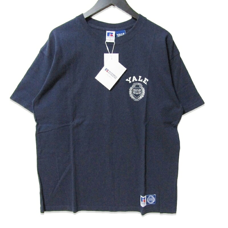 Rakuten - 【中古】未使用 RUSSELL ATHLETIC ラッセル YALE University S/S RC-24521-YL 半袖Tシャツ プリント ネイビー Lメンズ 27113583