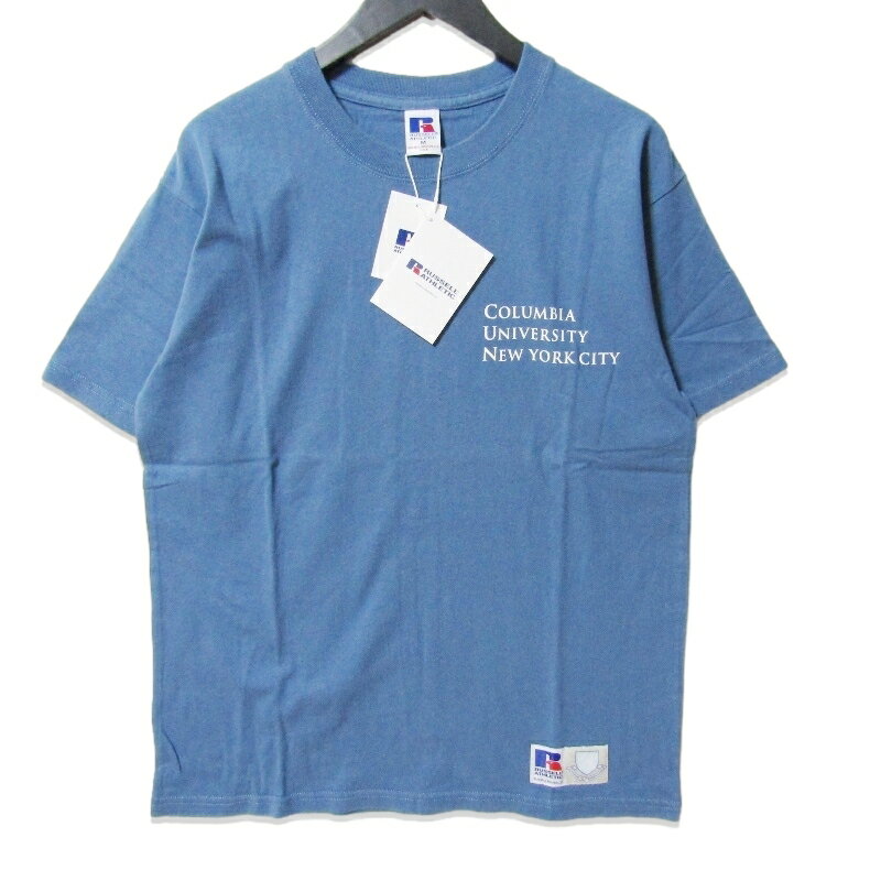 Rakuten - 【中古】未使用 RUSSELL ATHLETIC ラッセル Columbia University S/S RC-24522-CU 半袖Tシャツ プリント ブルー Mメンズ 27113586