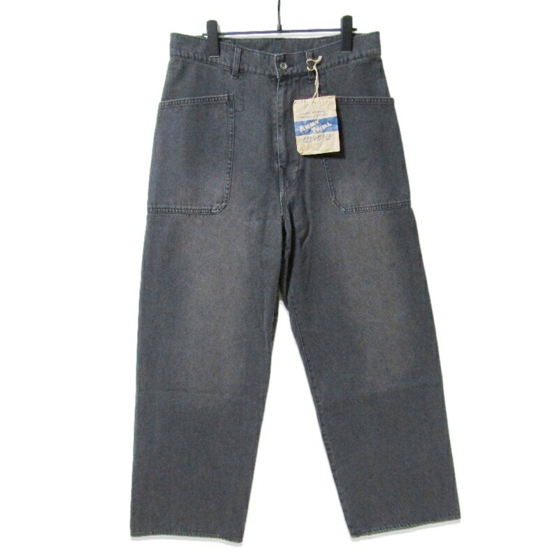 Rakuten - 【中古】未使用 ARMY TWILL アーミーツイル 10OZ Denim Pants AM-2415001 デニムパンツ ワイドストレート コットン CHARCOAL Mメンズ 27113616