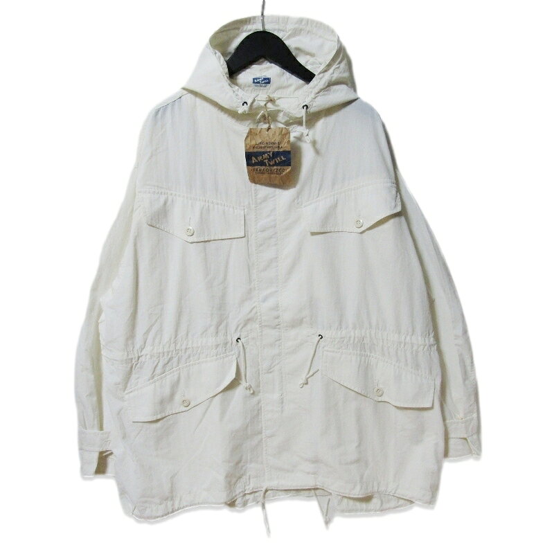 樂天商城 - 【中古】未使用 ARMY TWILL アーミーツイル Nylon OX Hooded Coat AM-2414002 ナイロンオックス フーデッドコート ミリタリー WHITE Lメンズ 27113631