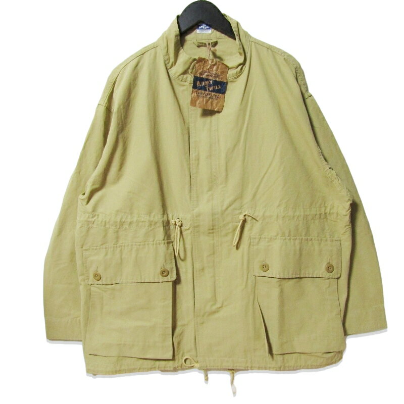 Rakuten - 【中古】未使用 ARMY TWILL アーミーツイル Cotton Nylon Stand Coat AM-2454003 コットンナイロンスタンドコート ミリタリー BEIGE Mメンズ 27113643