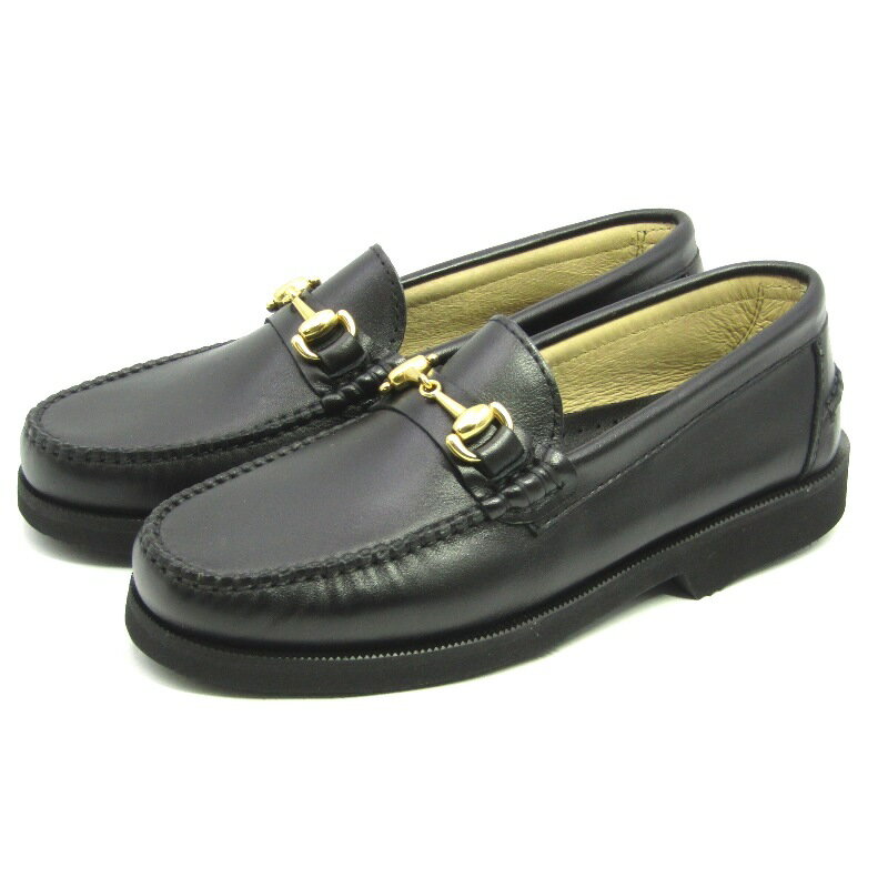 Rakuten - 【中古】未使用 ARTESANOS アルテサノス 36 BIT LOAFER 602G レディース ビットローファー ガラスレザー 牛革 ゴールド金具 ブラック ウィメンズ スペイン製 黒 シューズ 35005529