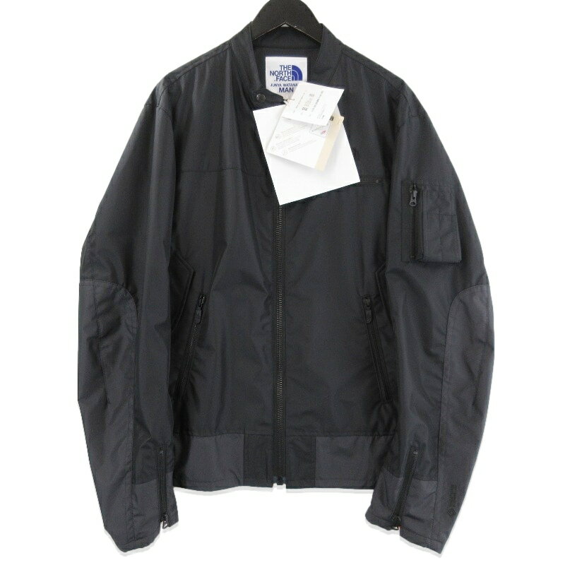 Rakuten - 【中古】未使用 eYe JUNYA WATANABE MAN ×THE NORTH FACE アイジュンヤワタナベマン Wネームライダースブルゾン WQ-J914 ブラック 黒 LWネーム ナイロンライダースジャケット ノースフェイス メンズ 71015661