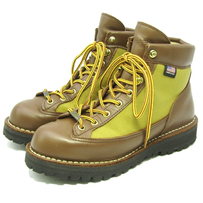 Other - 【中古】Danner ダナー US6.5EE 24.5cm ダナーライト 30440 DANNER LIGHT KHAKI GORE-TEX トレッキングブーツ USA製 防水 カーキ ビブラムソール ブラウン ブーツ 35005537