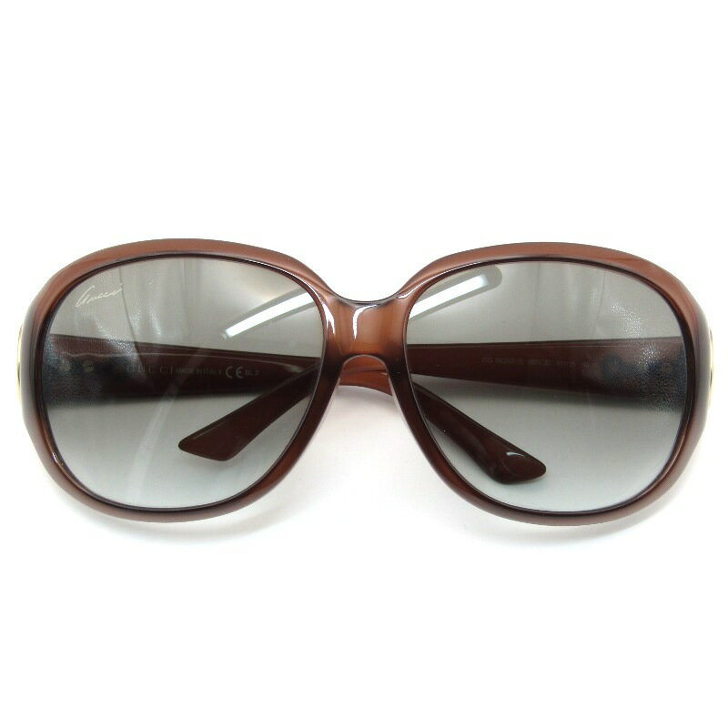 樂天商城 - 【中古】未使用 GUCCI グッチ サングラス GG 3621/F/S イタリア製 スクエア ホースビット 6BVJD ダークブラウン/ゴールドグリーングラディエント メガネ 眼鏡 サングラス 61005513