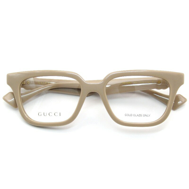Other - 【中古】未使用 GUCCI グッチ メガネフレーム GG1536O イタリア製 スクエア USフィット 003 ピンクベージュ メガネ 眼鏡 サングラス 61005515
