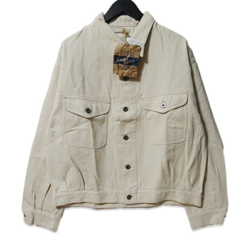 樂天商城 - 【中古】未使用 ARMY TWILL アーミーツイル 10OZ Denim Jacket AM-2514002 デニムジャケット Gジャン コットン ECRU Mメンズ 27113647