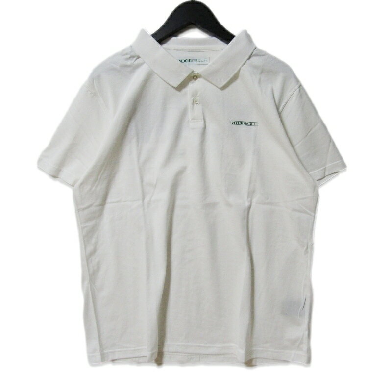 樂天商城 - 【中古】未使用 C'est Vingt-Trois GOLF セヴァントゥアゴルフ GIZA COTTON POLO GOLF CLUB TEE G 024 025 ホワイト 白 M半袖ポロシャツ XXIII GOLFメンズ 27113652